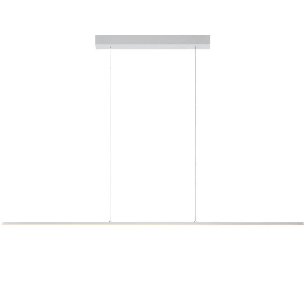 Quitani LED-pendellampe Margita, lengde 148 cm, sølv