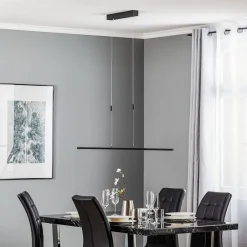 Quitani LED-pendellampe Tolu, svart, lengde 138 cm| Led-Innendørs|Pendellamper