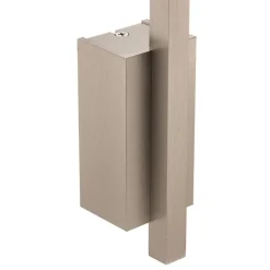 Quitani LED-vegglampe Tolu, vertikal, nikkel, høyde 45 cm| Vegglamper