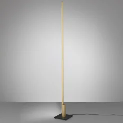 Quitani Talon LED-gulvlampe i eloksert, matt messing Discount