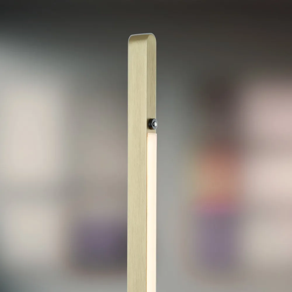 Quitani Talon LED-gulvlampe i eloksert, matt messing Discount