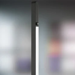 Quitani Talon LED-gulvlampe, anodisert svart matt