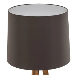 Quitani -gulvlampe Alos, eik, chintz grafitt, stativ New