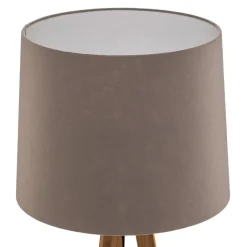 Quitani -gulvlampe Alos, eik, grå filt, stativ Best
