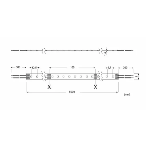 Radium Essence 1000 LED-stripe, 5 m, 40W, 3 000K Clearance