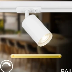 Briloner RAIL 230 V skinnesystem, hvit, 4 LED-spotter, lengde 1,5 m Sale