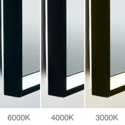 ORION Ramme LED-speil, 45 x 60 cm, CCT, antidugg, dimbar New