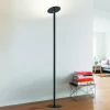 Fabas Luce Regina LED-gulvlampe, svart, CCT, dimbar, høyde 180 cm| Gulvlamper