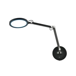 Fabas Luce Regina LED-vegglampe, svart, CCT, dimbar, justerbar| Vegglamper