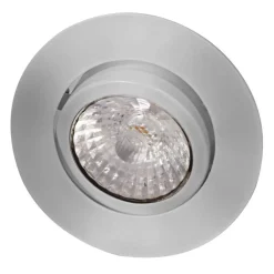 MEGAMAN Rico LED innfellingspot, dim to warm, børstet stål| Downlights|Spotter I Tak