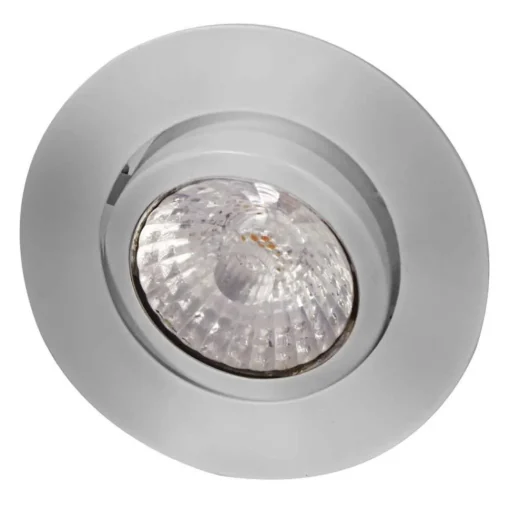 MEGAMAN Rico LED innfellingspot, dim to warm, børstet stål| Downlights|Spotter I Tak