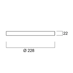 Sylvania Ringdeksel til Start 5in1, svart matt, Ø 22,8 cm