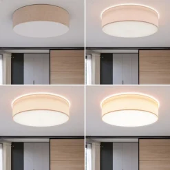 TK Lighting Rondo taklampe, beige, Ø 60 cm Best