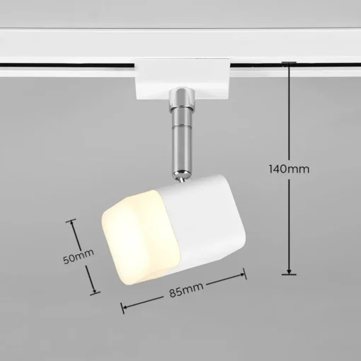 Trio Lighting Roubaix DUOline LED-skinnespot, matt hvit New