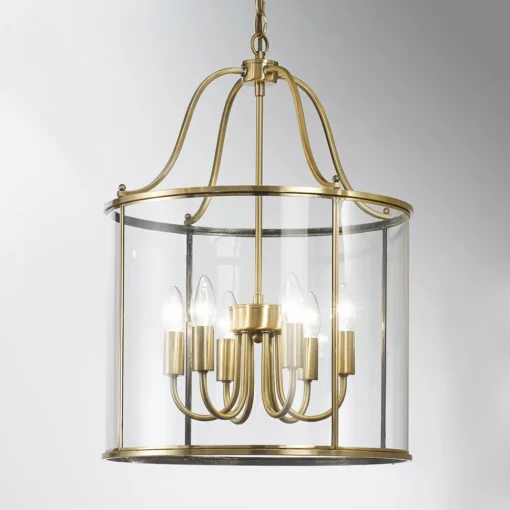 ORION Rund lanterneform - hengelampe Rieka, 43 cm| Pendellamper