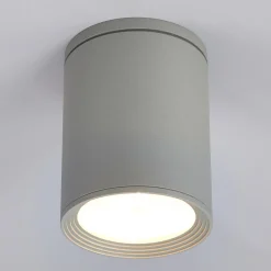 Lucande Rund Mianna taklampe i sølvgrå New