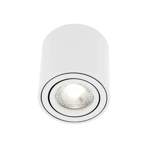 Nordlux Sabonis Surface downlight, GU10, aluminium, hvit| Taklamper