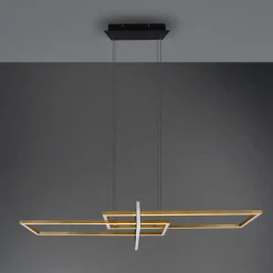 Trio Lighting Salinas hengelampe, messingfarget, metall, 110 cm lang| Pendellamper