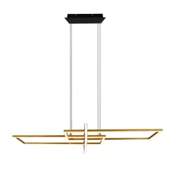 Trio Lighting Salinas hengelampe, messingfarget, metall, 110 cm lang| Pendellamper