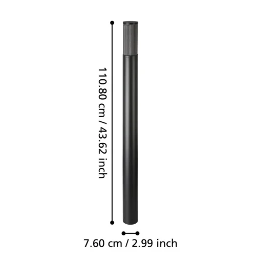 EGLO Salle veilampe, høyde 110 cm, svart, aluminium Outlet