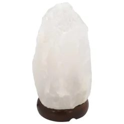 Globo Saltkrystall-bordlampe Stone, hvit| Dekorasjonsbelysning