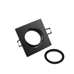 Deko-Light Samsola innfelt taklampe, svart, 9 x 9 cm, metall Best