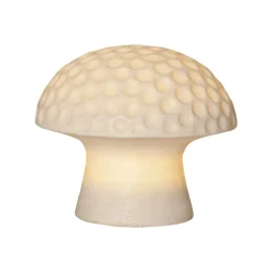 STAR TRADING Sandy LED-solcellelampe, 16 cm, hvit, plast, soppform| Julebelysning