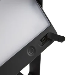 Nordlux Saulio LED-bordlampe, svart, IP44, aluminium, USB, oppladbart batteri Hot
