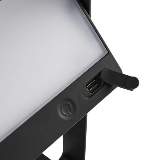 Nordlux Saulio LED-bordlampe, svart, IP44, aluminium, USB, oppladbart batteri Hot