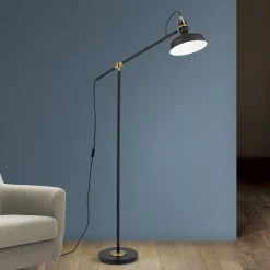 ORION Schiller gulvlampe, svart, metall, 153 cm, justerbar| Gulvlamper