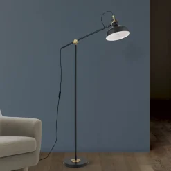 ORION Schiller gulvlampe, svart, metall, 153 cm, justerbar| Gulvlamper