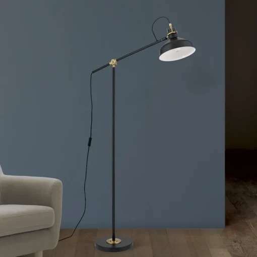 ORION Schiller gulvlampe, svart, metall, 153 cm, justerbar| Gulvlamper
