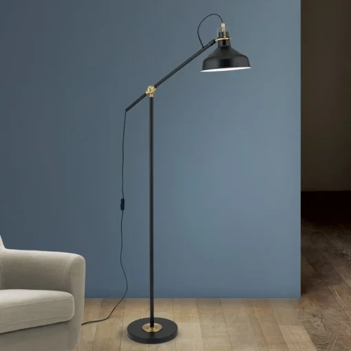 ORION Schiller gulvlampe, svart, metall, 153 cm, justerbar| Gulvlamper