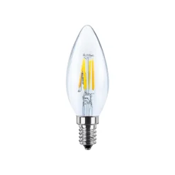 SEGULA LED E14 3W stearinlys 24V DC glødetråd klar 927 dimbar