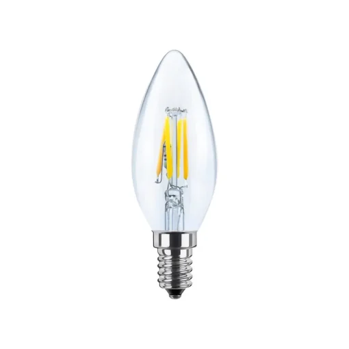 SEGULA LED E14 3W stearinlys 24V DC glødetråd klar 927 dimbar