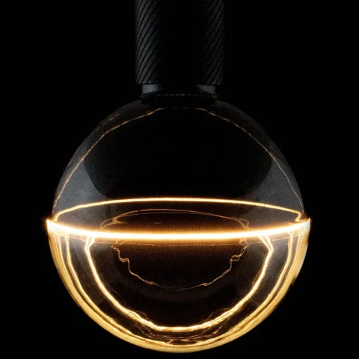 SEGULA LED-Globe Illusion E27 G125 klar/svart 5W 1900K dimbar| E27 Pærer|Dimbar Led-Pære