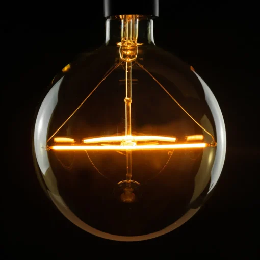 SEGULA LED-globus E27 5W G150 2200K dimbar, klar Hot