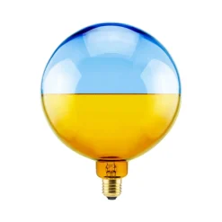 SEGULA LED-globus Illusion, E27 G190 blå/amber 6W 1900K dimbar| Dimbar Led-Pære|Dimbar Led-Pære
