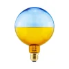 SEGULA LED-globus Illusion, E27 G125 blå/amber 5W 1900K dimbar| Dimbar Led-Pære|Dimbar Led-Pære