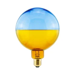 SEGULA LED-globus Illusion, E27 G145 blå/amber 6W 1900K dimbar| E27 Pærer|Dimbar Led-Pære