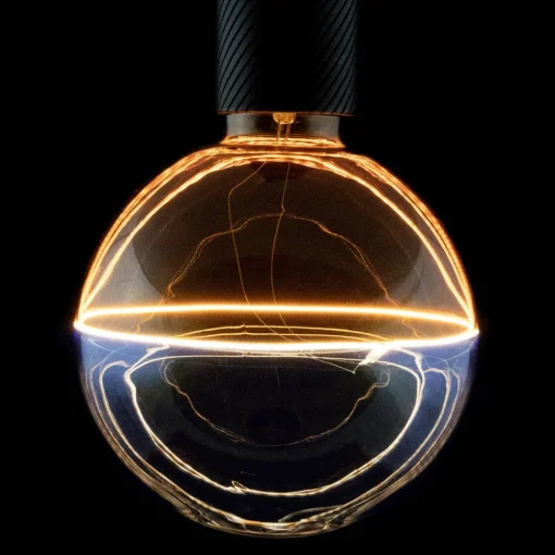 SEGULA LED-globus Illusion, E27 G145 blå/amber 6W 1900K dimbar| E27 Pærer|Dimbar Led-Pære