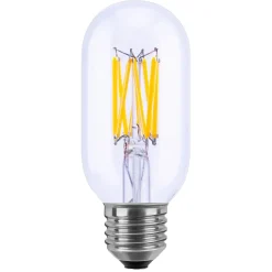 SEGULA LED-pære E27 8W rør 2 700 K klar dimbar| Dimbar Led-Pære|Dimbar Led-Pære