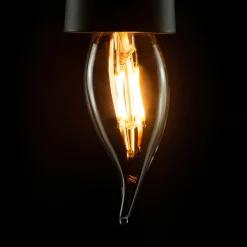 SEGULA LED-pære flamme E14 3,2W 2 700 K klar| E14 Pærer|Dimbar Led-Pære