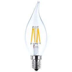 SEGULA LED-pære flamme E14 3,2W 2 700 K klar| E14 Pærer|Dimbar Led-Pære