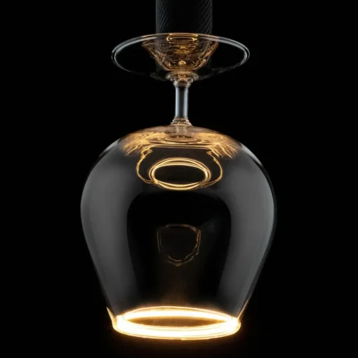 SEGULA LED-pære flytende Cognac klar E27 6W 922 dimbar| Dimbar Led-Pære|Dimbar Led-Pære