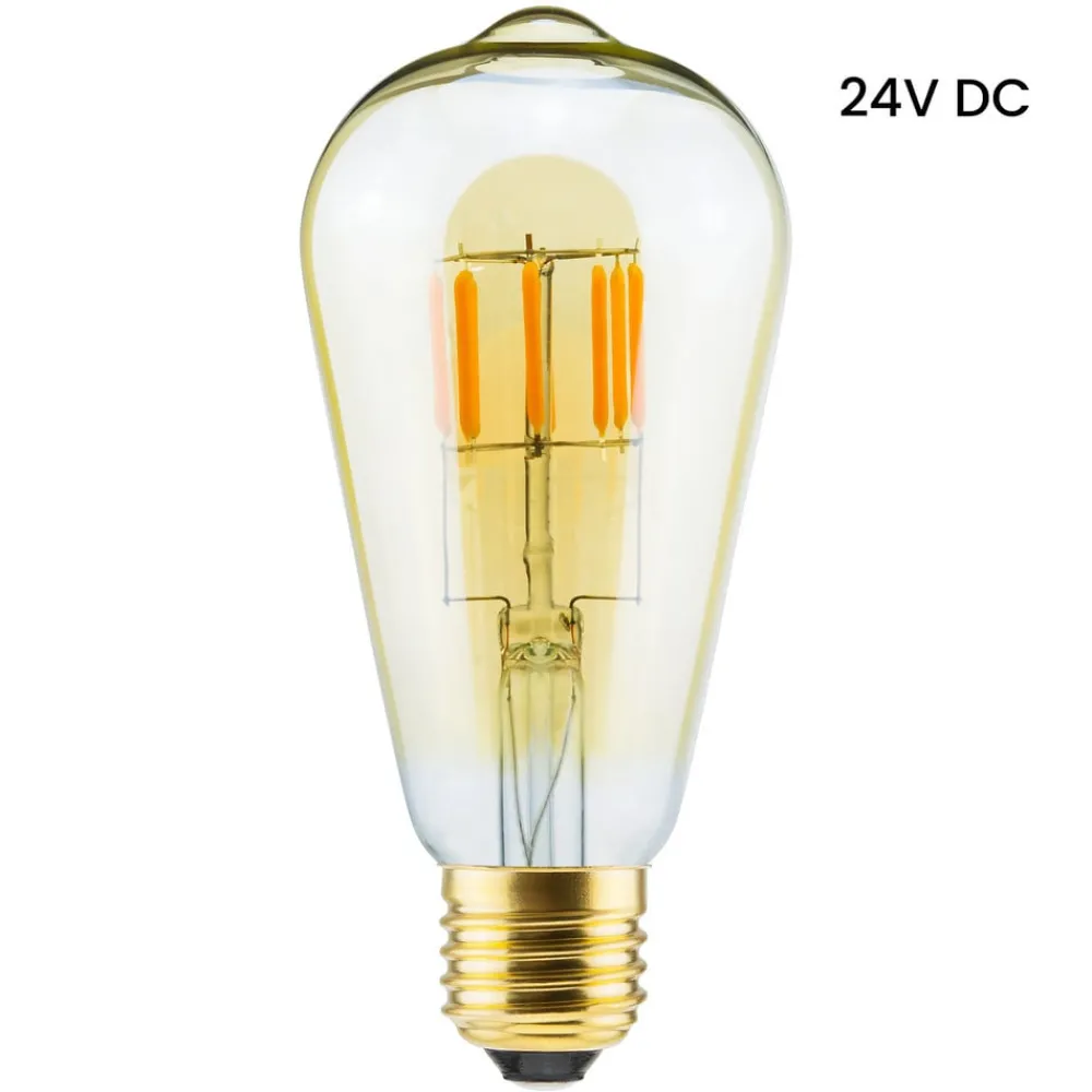 SEGULA LED-pære 24V DC E27 6W Rustika 919 dimbar| Dimbar Led-Pære|Dimbar Led-Pære