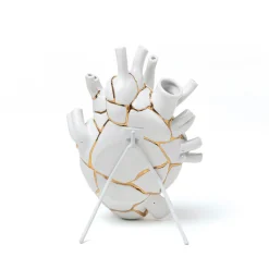 SELETTI Love in Bloom Kintsugi-vase, fargerik, porselen, gull Best