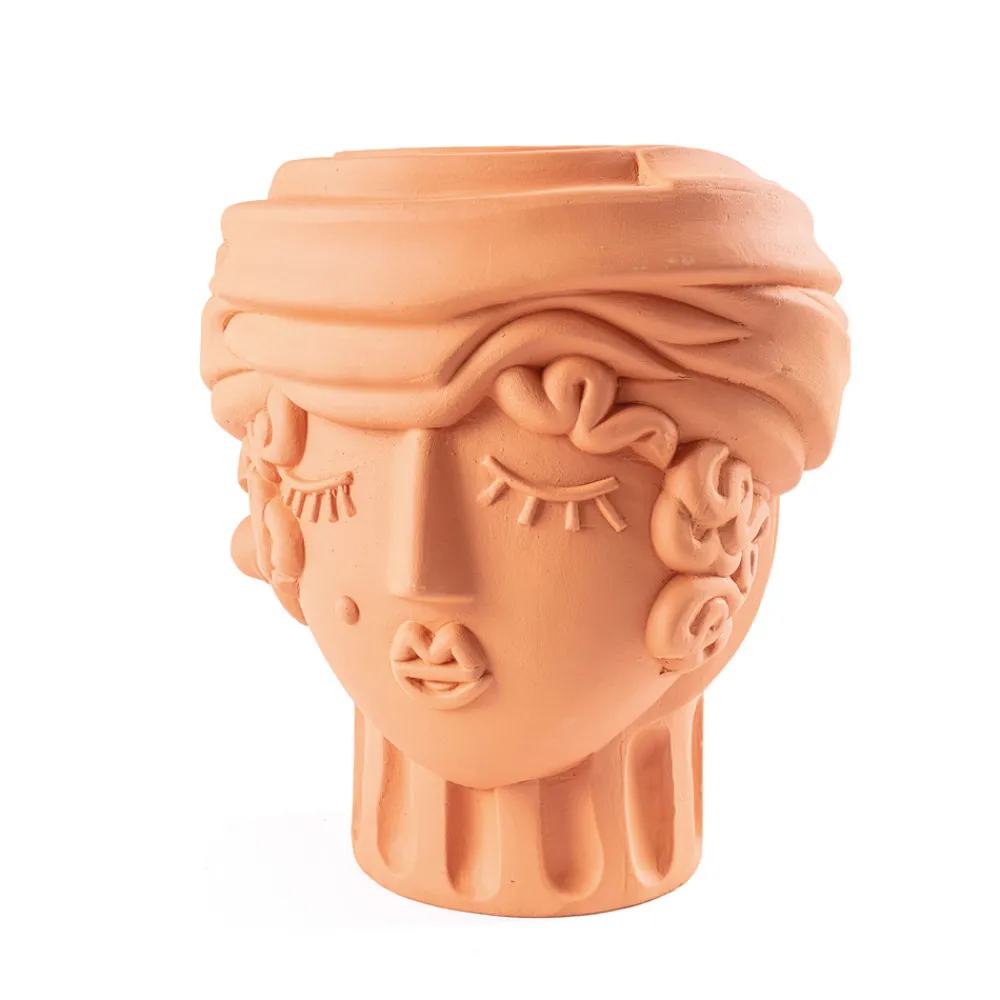SELETTI Magna Graecia Women-vase, høyde 33 cm, terrakotta Online