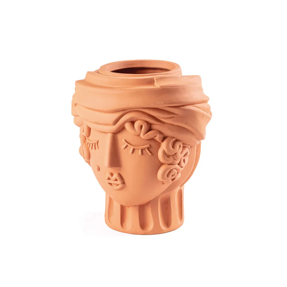 SELETTI Magna Graecia Women-vase, høyde 33 cm, terrakotta Online