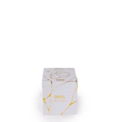 SELETTI Skulptur Kintsugi Skull, hvit, porselen, gull Online